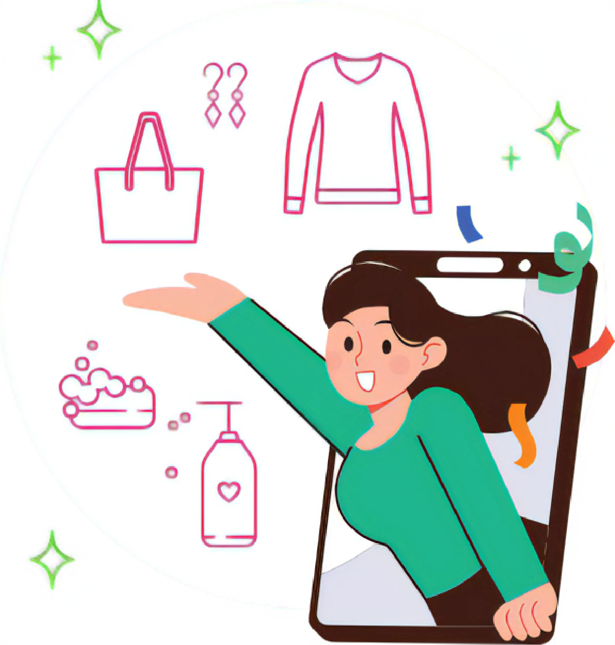 girl shopping image