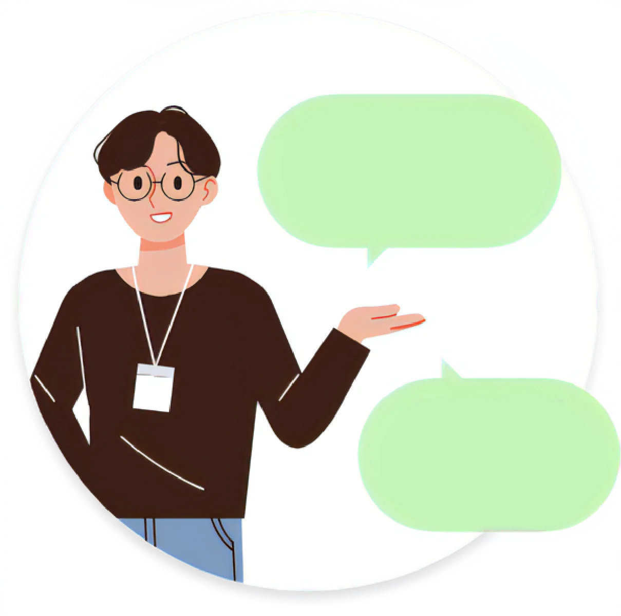man saying image