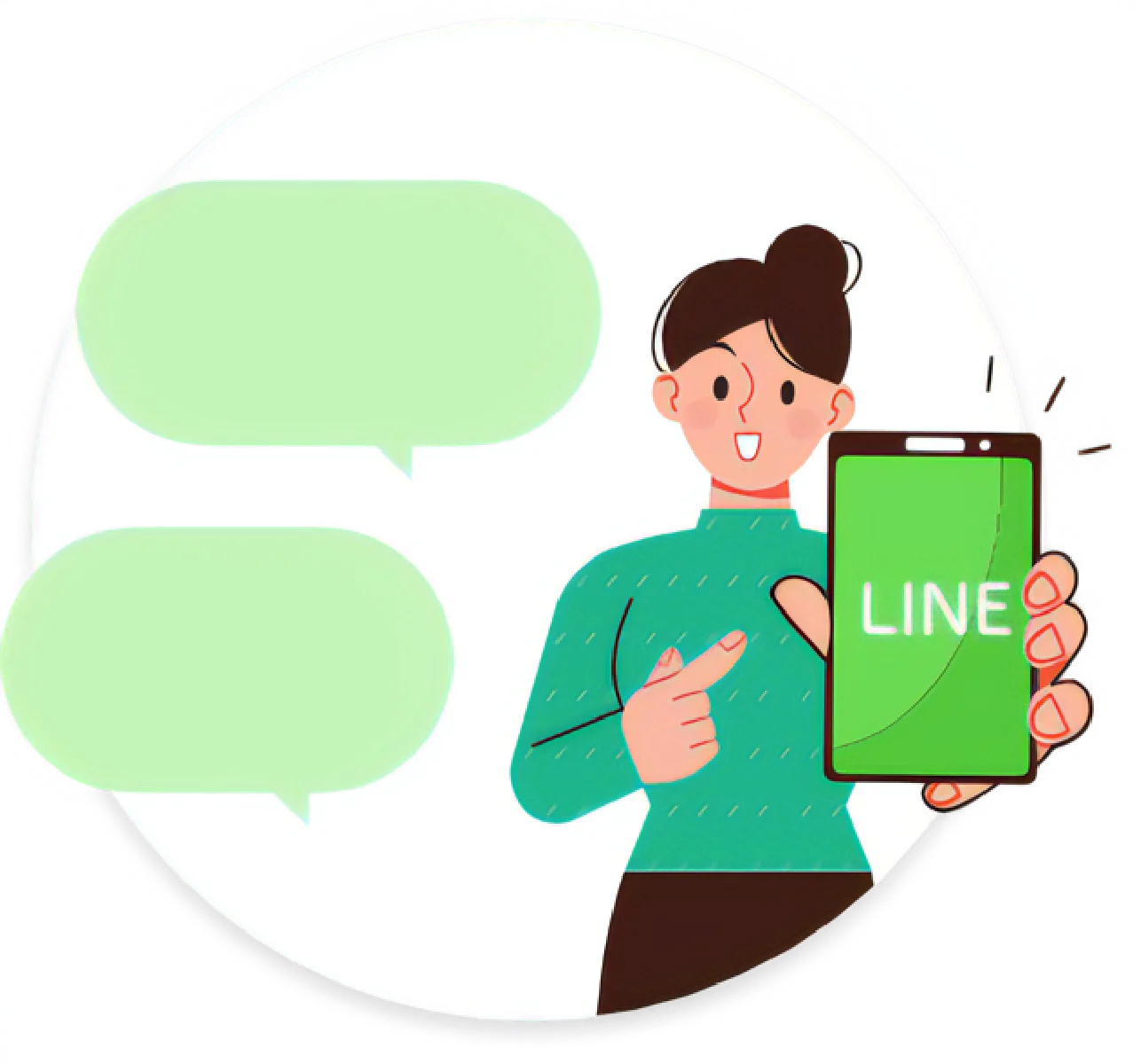 woman saying image